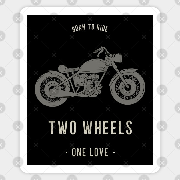 Born to Ride Biker Style Sticker by Stylecombinator